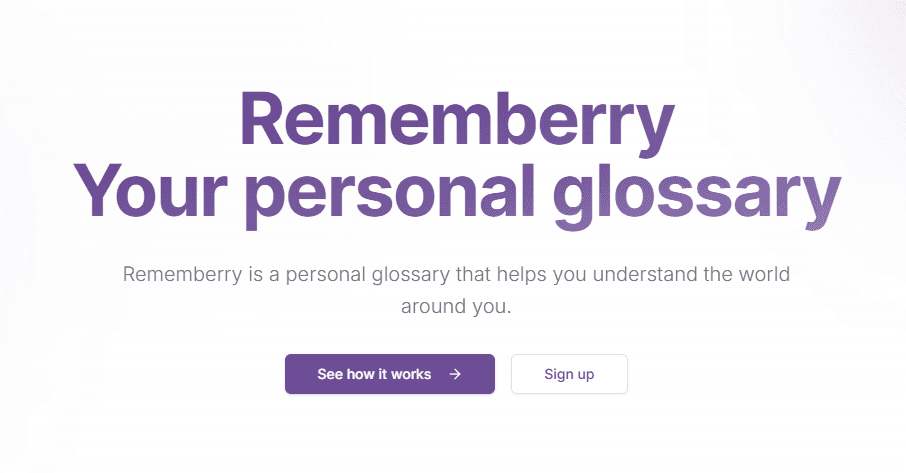 Screenshot of Rememberry